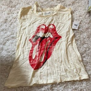 Bravado Distressed Tank Top - Kiss Logo, NWT